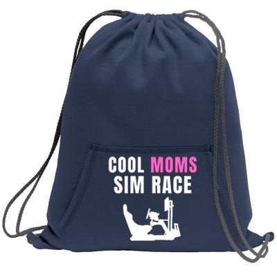 Cool Moms Sim Race Car Racing Sim Gaming Esport Sim Racer Sim Racing Cockpit Sweatshirt Cinch Pack Bag