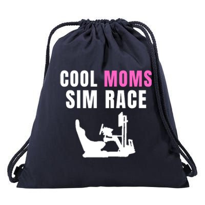 Cool Moms Sim Race Car Racing Sim Gaming Esport Sim Racer Sim Racing Cockpit Drawstring Bag