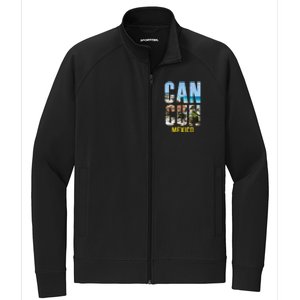 Cancun Mexico Souvenir Gift Spring Summer Vacation Break Stretch Full-Zip Cadet Jacket