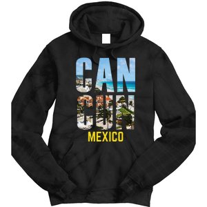 Cancun Mexico Souvenir Gift Spring Summer Vacation Break Tie Dye Hoodie