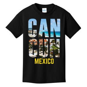 Cancun Mexico Souvenir Gift Spring Summer Vacation Break Kids T-Shirt