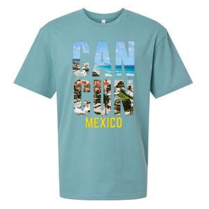 Cancun Mexico Souvenir Gift Spring Summer Vacation Break Sueded Cloud Jersey T-Shirt