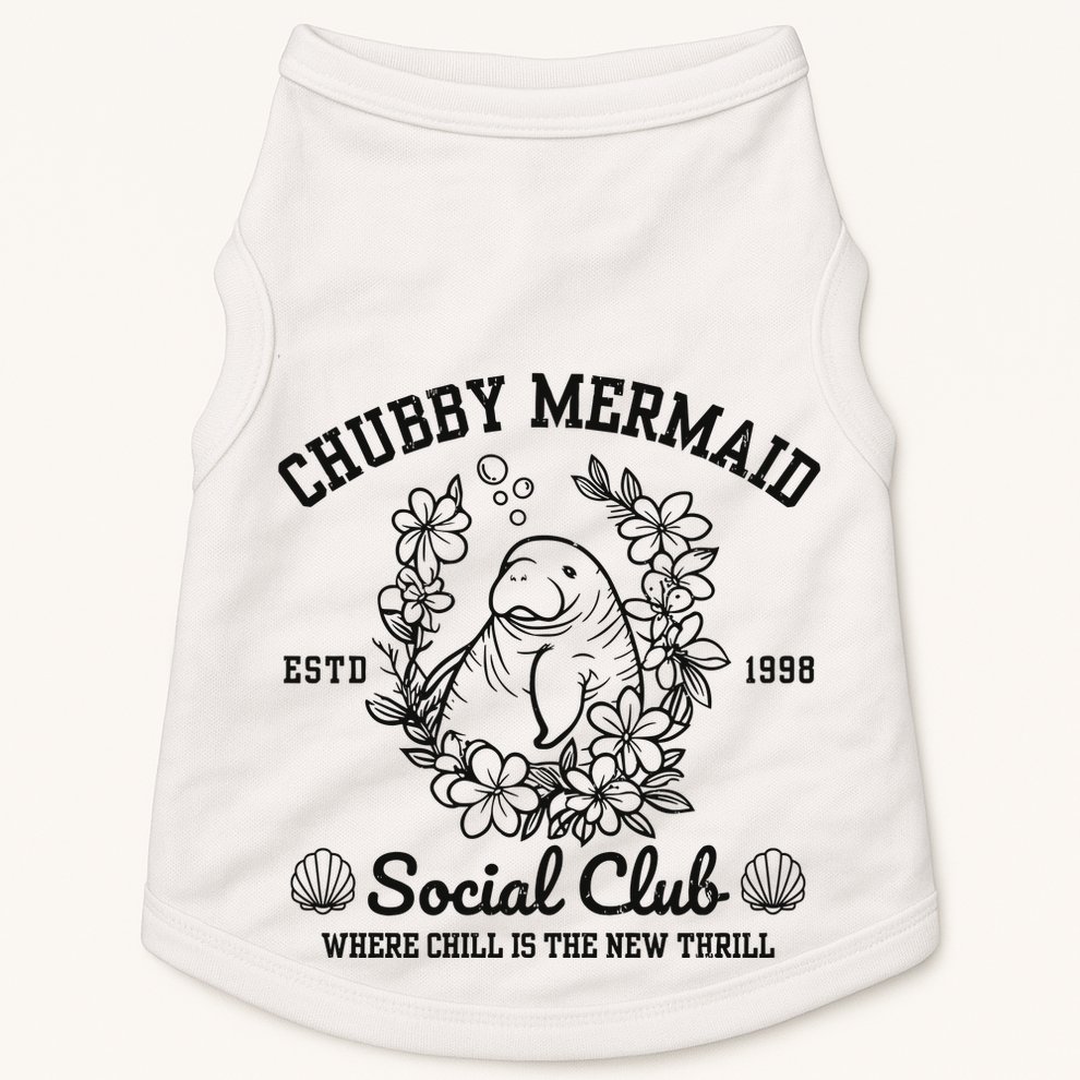 Chubby Mermaid Social Club Doggie Tank