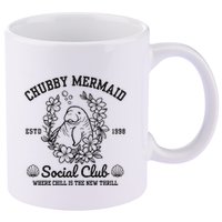 Chubby Mermaid Social Club 11oz C Handle Ceramic Mug