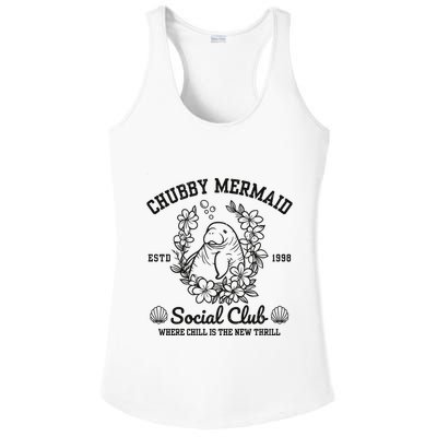 Chubby Mermaid Social Club Ladies PosiCharge Competitor Racerback Tank