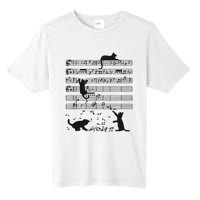 Cat Music Shee Funny Music Notes Cat Mom Tall Fusion ChromaSoft Performance T-Shirt