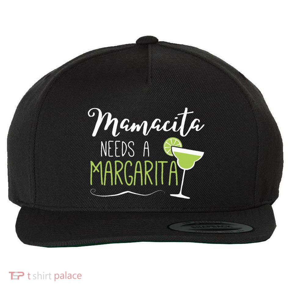 Cute Margaritas Senoritas Mamacita Needs A Margarita Wool Snapback Cap