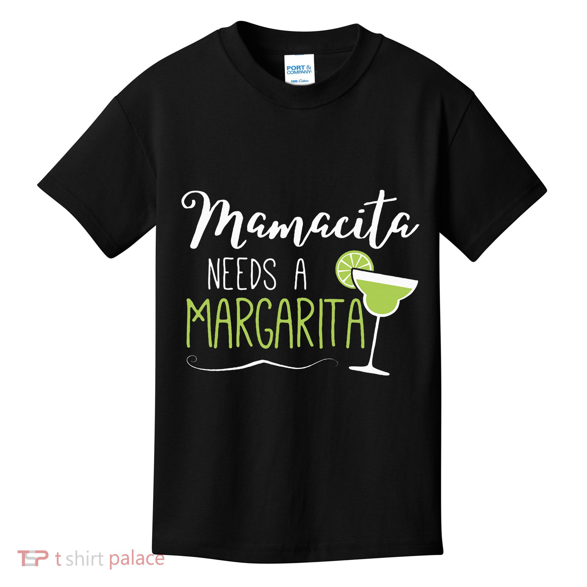 Cute Margaritas Senoritas Mamacita Needs A Margarita Kids T-Shirt