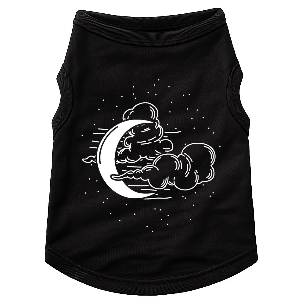 Crescent Moon Stars Dark Goth Gothic Witchcraft Occult Wicca Cool Gift Doggie Tank