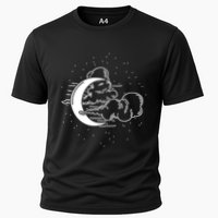 Crescent Moon Stars Dark Goth Gothic Witchcraft Occult Wicca Cool Gift Cooling Performance Crew T-Shirt