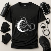 Crescent Moon Stars Dark Goth Gothic Witchcraft Occult Wicca Cool Gift Cooling Performance Crew T-Shirt
