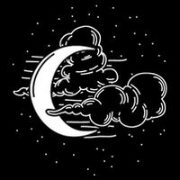 Crescent Moon Stars Dark Goth Gothic Witchcraft Occult Wicca Cool Gift Cooling Performance Crew T-Shirt