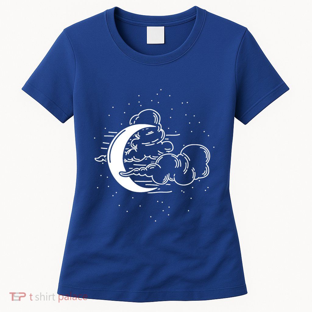 Crescent Moon Stars Dark Goth Gothic Witchcraft Occult Wicca Cool Gift Womens T-Shirt