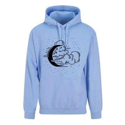 Crescent Moon Stars Dark Goth Gothic Witchcraft Occult Wicca Cool Gift Unisex Surf Hoodie