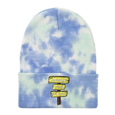 CEL Mohawk Sign Tie Dye 12in Knit Beanie