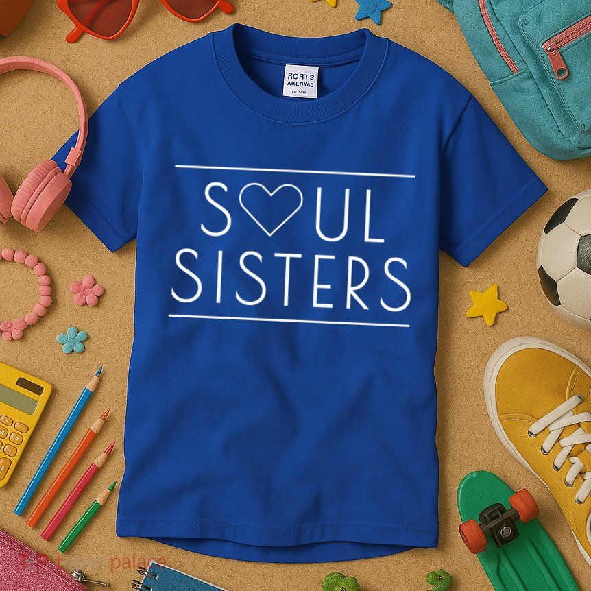 Cute Matching Soul Sisters Great Gift Bestie Sisters Cool Gift Kids T-Shirt