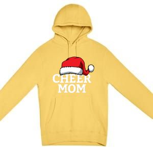 Cheer Mom Santa Christmas Funny Cheerleading Matching Family Funny Gift Premium Pullover Hoodie