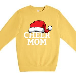 Cheer Mom Santa Christmas Funny Cheerleading Matching Family Funny Gift Premium Crewneck Sweatshirt