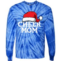 Cheer Mom Santa Christmas Funny Cheerleading Matching Family Funny Gift Tie-Dye Long Sleeve Shirt