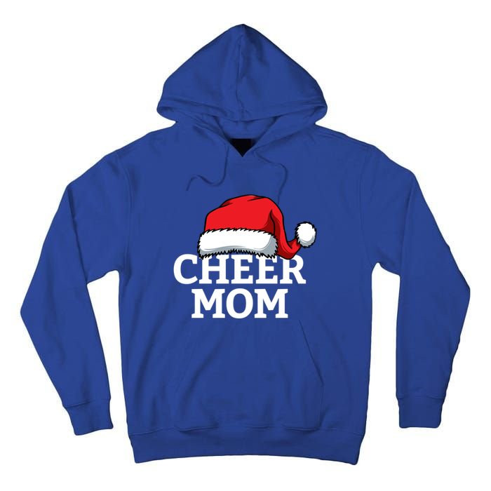 Cheer Mom Santa Christmas Funny Cheerleading Matching Family Funny Gift Tall Hoodie