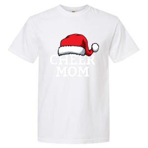 Cheer Mom Santa Christmas Funny Cheerleading Matching Family Funny Gift Garment-Dyed Heavyweight T-Shirt