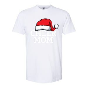 Cheer Mom Santa Christmas Funny Cheerleading Matching Family Funny Gift Softstyle CVC T-Shirt