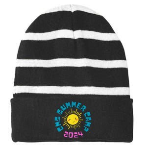 Classen Montessori School Summer Camp 2024 Striped Beanie with Solid Band