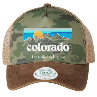 Colorado Mountains Sunset Graphic Design Colorado Legacy Tie Dye Trucker Hat