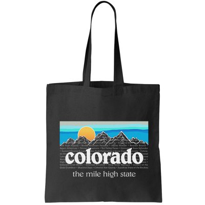 Colorado Mountains Sunset Graphic Design Colorado Bag
