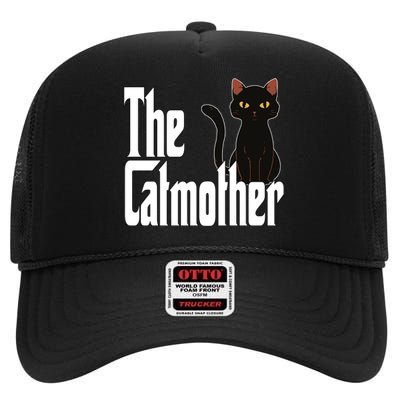 Cat Mother The Catmother Crazy Cat Mom Mama High Crown Mesh Back Trucker Hat