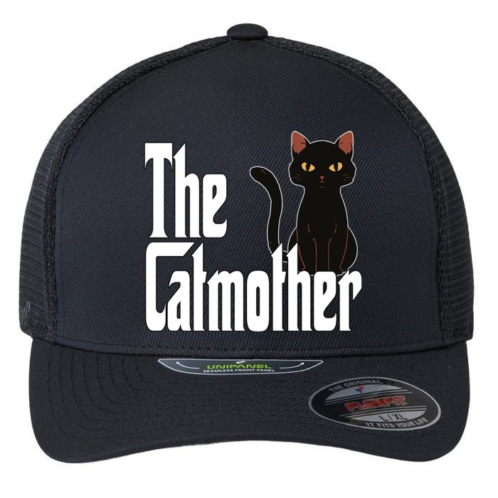 Cat Mother The Catmother Crazy Cat Mom Mama Flexfit Unipanel Trucker Cap