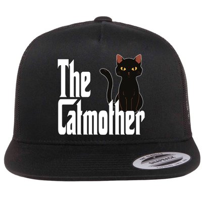 Cat Mother The Catmother Crazy Cat Mom Mama Flat Bill Trucker Hat