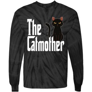 Cat Mother The Catmother Crazy Cat Mom Mama Tie-Dye Long Sleeve Shirt