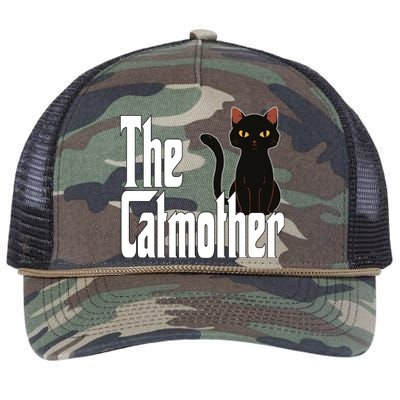 Cat Mother The Catmother Crazy Cat Mom Mama Retro Rope Trucker Hat Cap