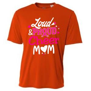 Cheer Mom Tee Pink Month Loud And Proud Cheerleading Gift Cooling Performance Crew T-Shirt