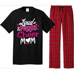 Cheer Mom Tee Pink Month Loud And Proud Cheerleading Gift Pajama Set