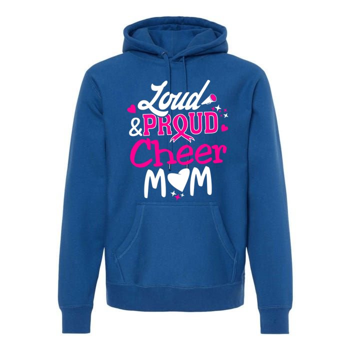 Cheer Mom Tee Pink Month Loud And Proud Cheerleading Gift Premium Hoodie