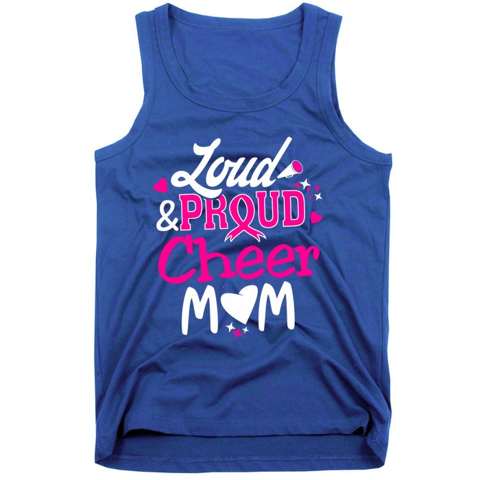 Cheer Mom Tee Pink Month Loud And Proud Cheerleading Gift Tank Top