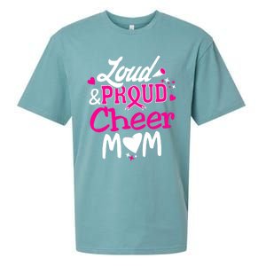 Cheer Mom Tee Pink Month Loud And Proud Cheerleading Gift Sueded Cloud Jersey T-Shirt