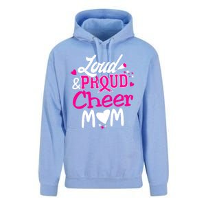 Cheer Mom Tee Pink Month Loud And Proud Cheerleading Gift Unisex Surf Hoodie