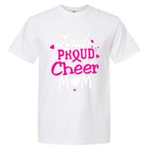 Cheer Mom Tee Pink Month Loud And Proud Cheerleading Gift Garment-Dyed Heavyweight T-Shirt