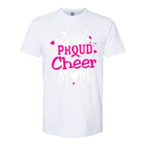 Cheer Mom Tee Pink Month Loud And Proud Cheerleading Gift Softstyle CVC T-Shirt