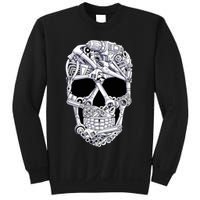 Car Mechanic Tools Skull Garage Halloween Costume Skeleton Sweatshirt