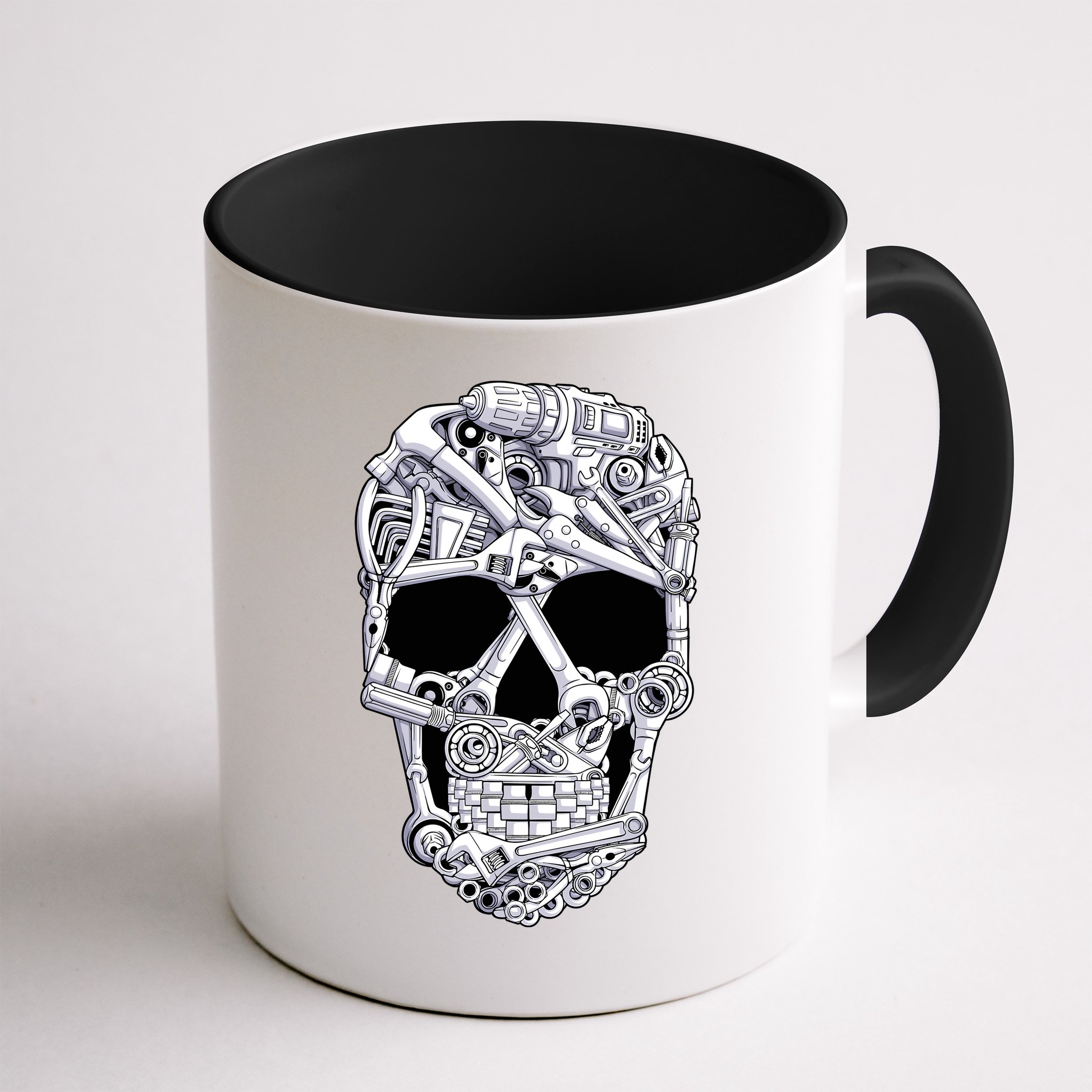 Car Mechanic Tools Skull Garage Halloween Costume Skeleton Mug