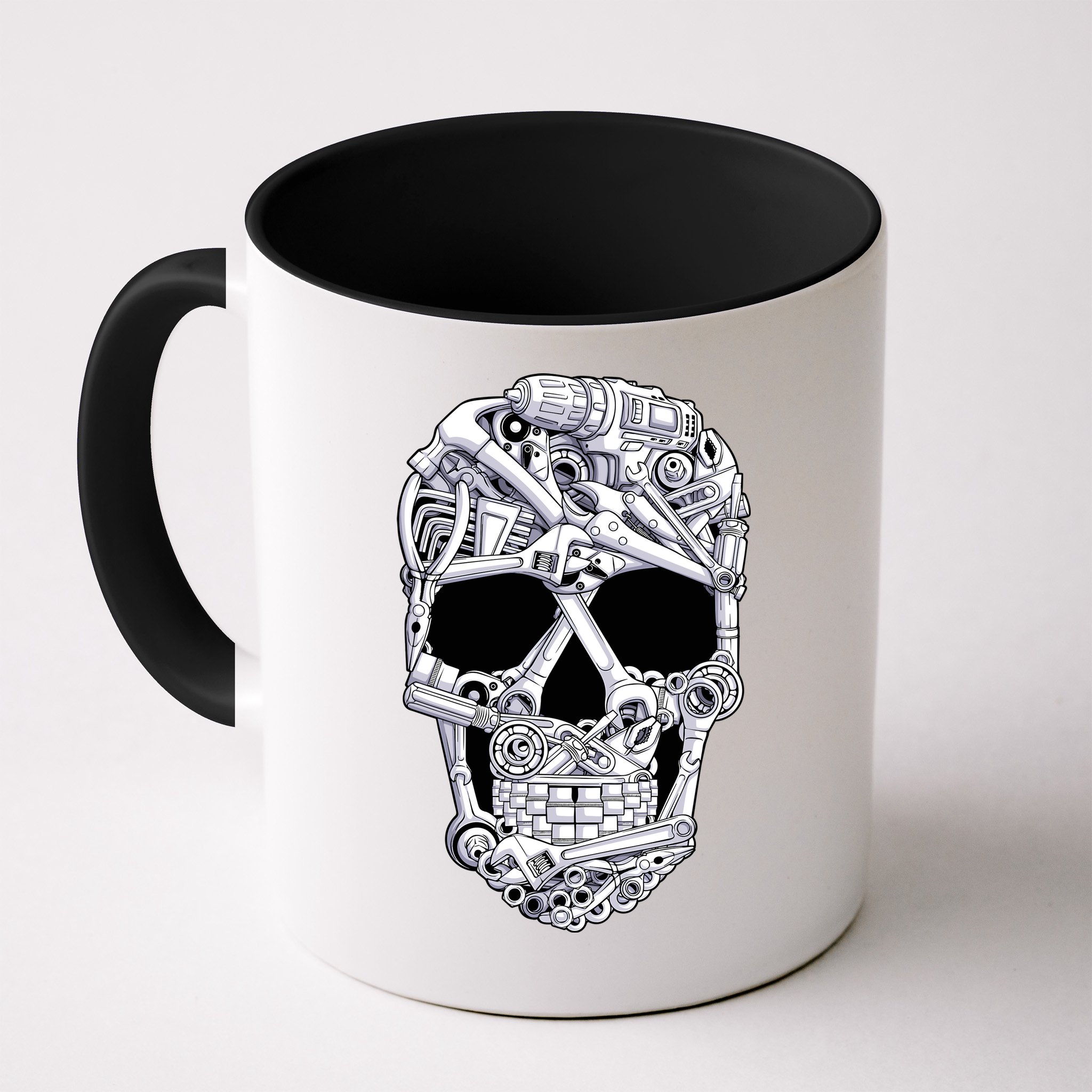Car Mechanic Tools Skull Garage Halloween Costume Skeleton Mug