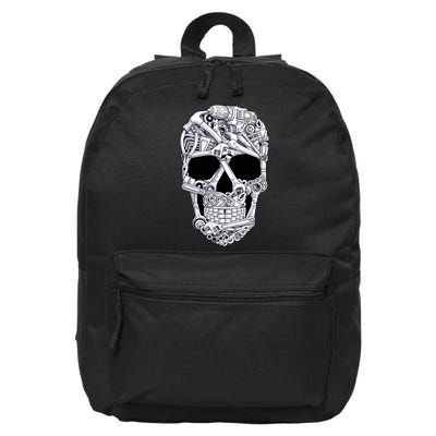 Car Mechanic Tools Skull Garage Halloween Costume Skeleton 16 in Basic Backpack