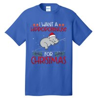 Christmas Math Teacher Funny Hypotenuse Math Hippotenuse Tall T-Shirt