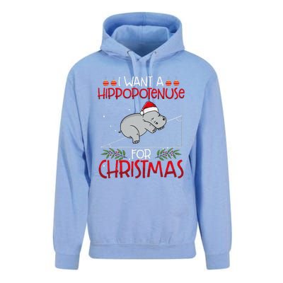 Christmas Math Teacher Funny Hypotenuse Math Hippotenuse Unisex Surf Hoodie