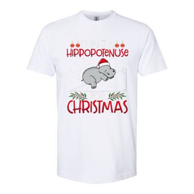 Christmas Math Teacher Funny Hypotenuse Math Hippotenuse Softstyle CVC T-Shirt