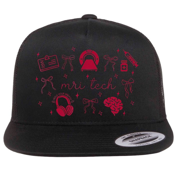 Coquette Mri Tech Magnetic Resonance Imaging Tech Rad Tech Flat Bill Trucker Hat